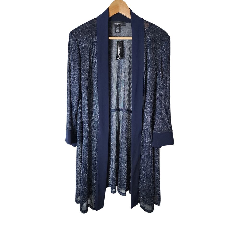 R&M Richards Navy Blue Shimmer Blazer